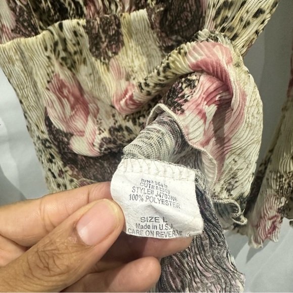 Y2K Fairycore Crinkle Mesh Top Long Sleeve - Picture 10 of 11